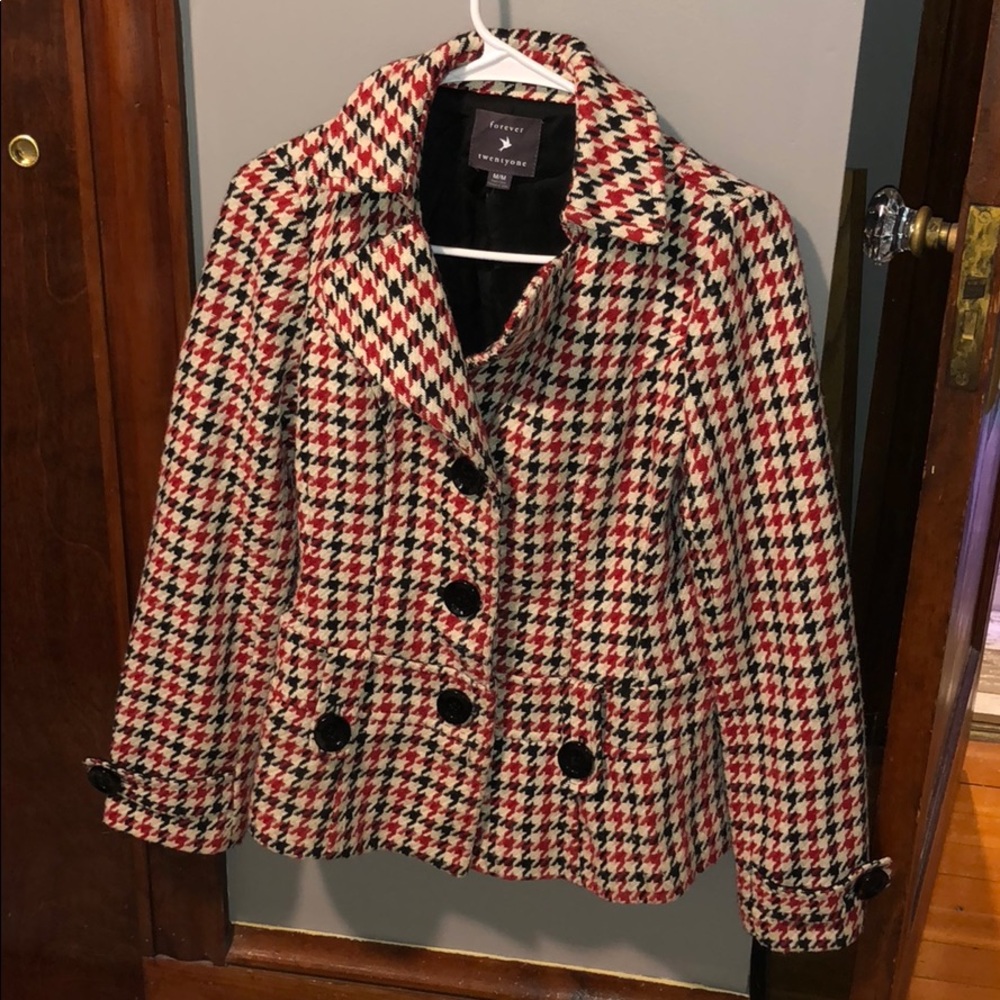 3️⃣ for 2️⃣0️⃣💰Forever 21 peacoat jacket.